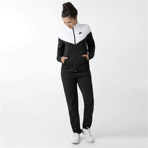 nike sportswear trainingsanzug damen schwarz weiß|Nike jogginanzüge.